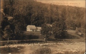 Wilmington Vermont VT Near Clark Harris Bridge c1910 Vintage Postcard