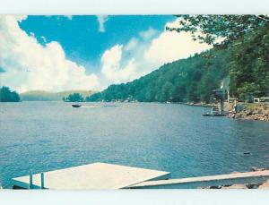 1958 Boat & Cottage On Highland Lake Winsted Connecticut CT t5403