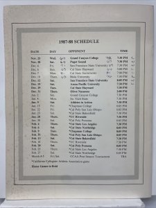 Cal State Dominguez Hills 1987-88 Basketball Magazine