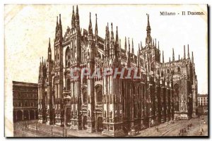 Old Postcard Milano Il Duomo