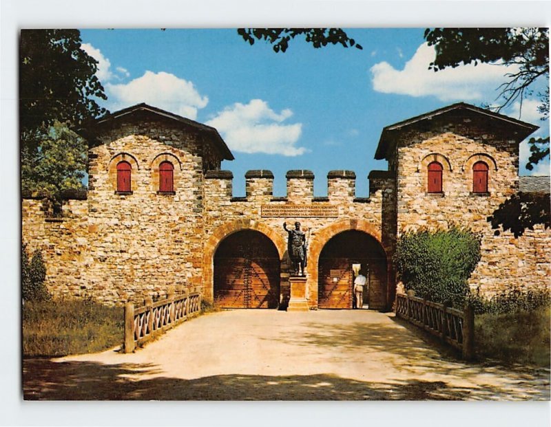 Postcard Haupttor, Römerkastell Saalburg im Taunus, Bad Homburg, Germany