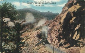 Colorado Moffat C-1910 Railroad Denver Salt Lake City Railroad Postcard 21-7572