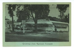VT - Rutland. Lindholm's Diner ca 1953