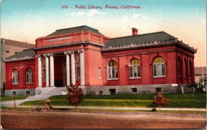 Postcard Public Library in Fresno, California