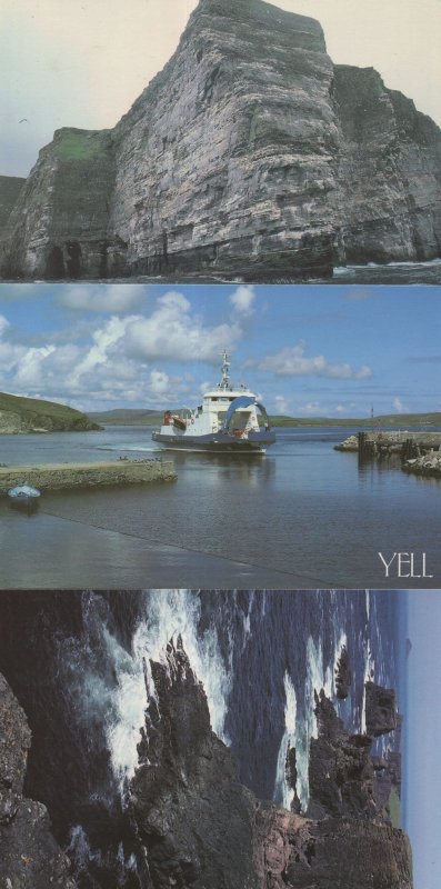 Esha Ness & Noss 3x Shetland Scottish Island Postcard s