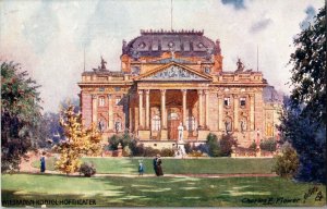 Tucks 663 B Wiesbaden Konigl Hoftheater Artist C Flower Vintage Postcard F65