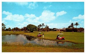 Postcard GOLF COURSE SCENE Fort Lauderdale Florida FL AQ2610