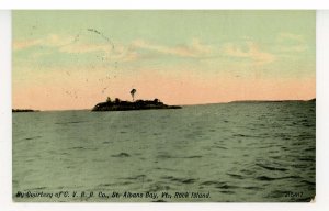 VT - St. Albans Bay. Rock Island