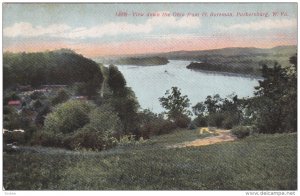 PARKERSBURG, West Virginia; View down the Ohio from Ft. Boreman, PU-1910