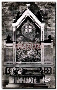 Old Postcard Quimper (Finistere) Interior of the Cathedral Tomb of Bishop Duparc