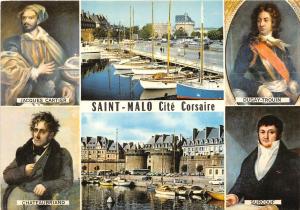 BR1613 France Saint-Malo celebrites boats bateaux multi vues