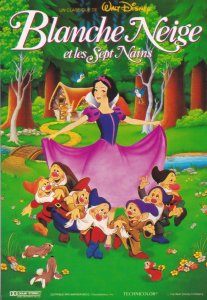 Snow White Blanche Neige Walt Disney Eurodisney Cinema Poster Postcard