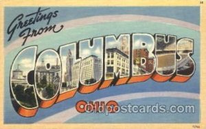 Columbus, Ohio, USA Large Letter Town Unused 