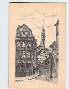 Postcard Rue De L'Homme Chretien, Brussels, Belgium