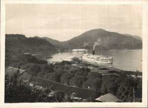 Indonesia Sabang Baai Harbour Atjeh Smaller RPPC 08.64