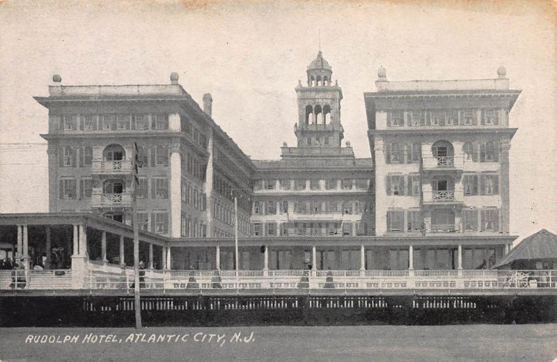 Rudolph Hotel, Atlantic City, New Jersey, Early Postcard, Unused