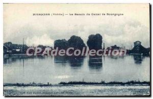 Old Postcard Migennes Yonne Canal Basin Burgundy