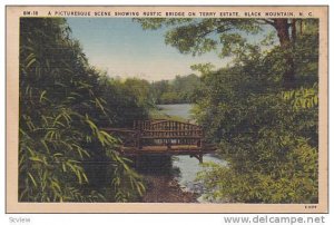 A Picturesque Scene showing Rustic Bridge on Terry Estate, Black Mountain,  N...