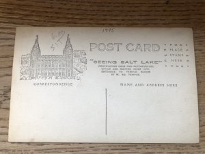 RPPC Seeing Salt Lake City Utah UT Postcard FREE Shipping ID#1527