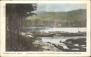 Fairlee Vermont VT Lake Morey from Casino c1910 Vintage Postcard