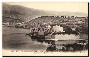 Old Postcard Around Villefranche Sur Mer Cap Ferrat Flag Officers