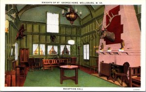 K14/ Wellsburg West Virginia Postcard c1910 Knights of George Home 422