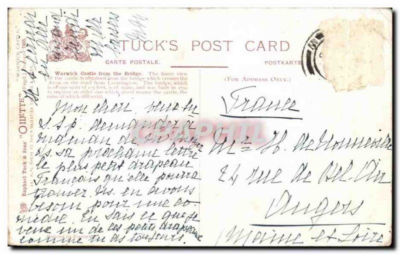 Postcard From The Old Castle Bridge Warwick