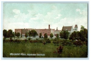 1907 Polytechnic Institute View, Worcester Massachusetts MA Antique Postcard 