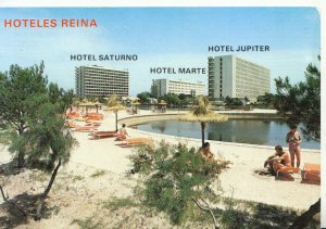 Spain Postcard - Hoteles Reina - Puerto De Alcudia - Mallorca - Ref 20543A