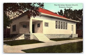 The Christian Science Church Emporia Kansas Postcard