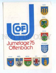 250855 GERMANY Jumelage Offenbach 1975 year RPPC