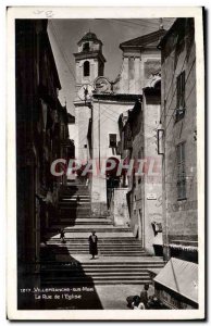 Modern Postcard Villefranche Sur Mer La Rue L & # 39Eglise