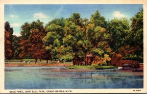 Michigan Grand Rapids John Ball Park Duck Pond Curteich