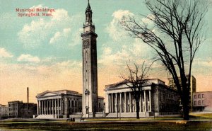 Massachusetts Springfield Municipal Buildings 1915
