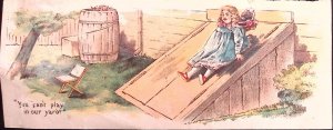 c1880 McLAUGHLINS COFFEE I DONT WANT PLAY IN YOUR YARD VICTORIAN TRADE CARD Z226