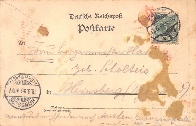 L410 Germany 1896 Gruss aus Trier litho postcard