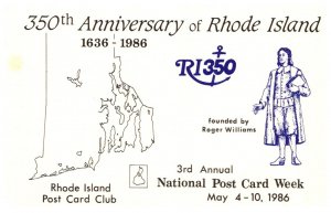 Rhode Island Post Card Club  1986
