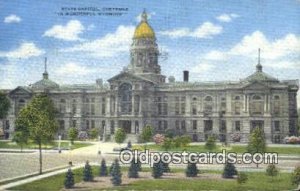 Cheyenne, Wyoming, WY State Capital USA 1917 light wear postal used 1947