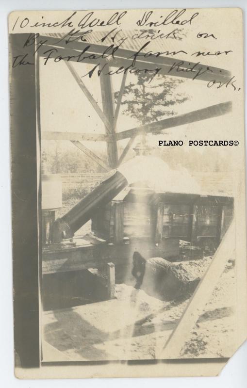 HICKORY RIDGE, ARKANSAS “IRRIGATION WELL-EARLY 1900’S” RPPC REAL PHOTO POSTCARD 