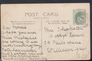 Genealogy Postcard - Theakston - St Paul's Avenue, Willesden Green   RF1244