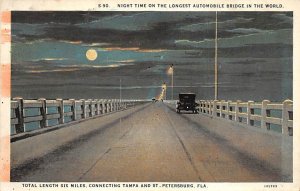 Longest Automobile Bridge Six Miles - St Petersburg, Florida FL  