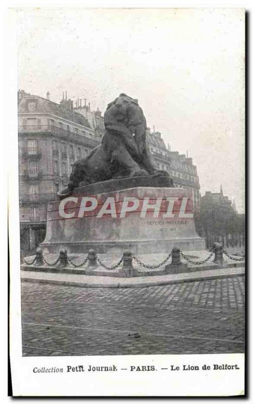 Old Postcard Paris The Lion Belfort