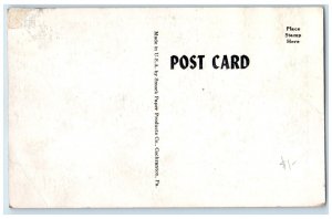 c1940 Blue Heron Spillway Pymatunning Lake Pennsylvania Antique Vintage Postcard