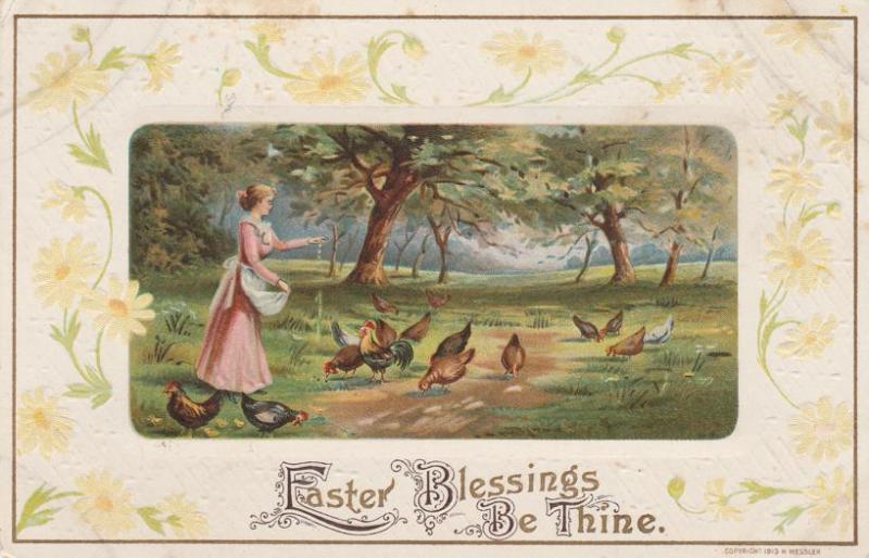 Easter Blessings Be Thine - H Wessler - Greetings - DB