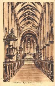 BR93173 haguenau eglise st nicolas interieur  france