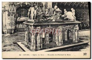 Old Postcard Bourg Brou Church Mausoleum of Philibert le Beau