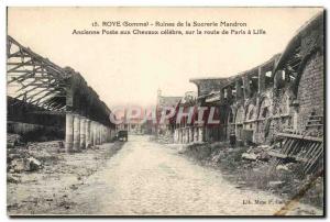 Old Postcard Roye Candy Candy Ruins of Old Post Mandron famous horses on the ...