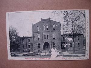 1905 Old High School In Albion NY Nice Postcard z0579