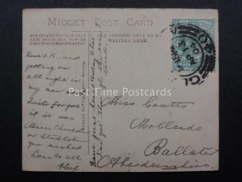 Actress MISS MARIE STUDHOLME c1904 RP by Rotary Midget Post Card No.6865d