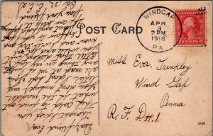 Postcard Dr JC Kieler's Residence Wind Cap PA 1918